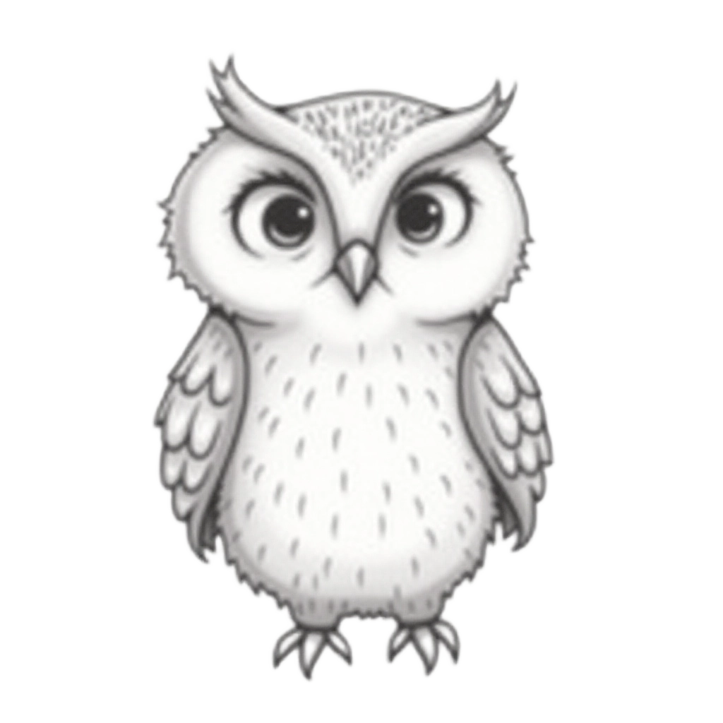 Charming Owl Illustration